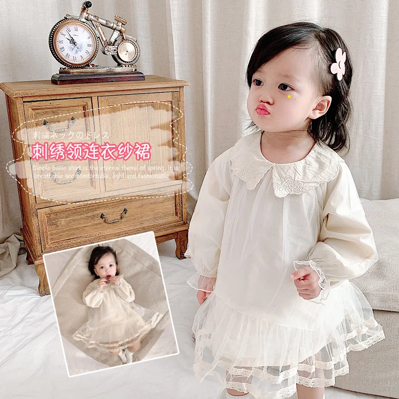 Весна и осень 2020 Новое поступление платье принцессы с длинным рукавом в