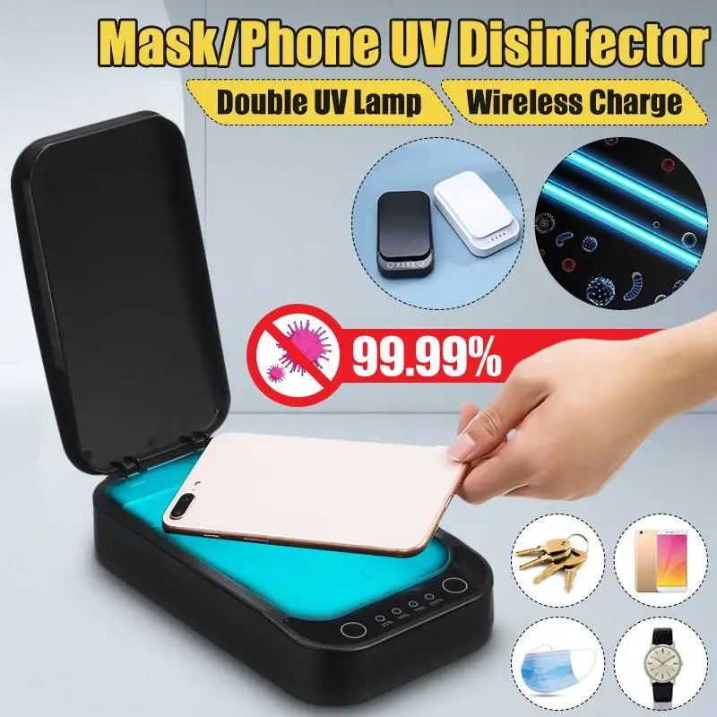 

UV Cellphone Makeup Brushes Sterilization Box Cell Phone Sterilizer Jewelry Sterilization Box Household UVC Sterilizer