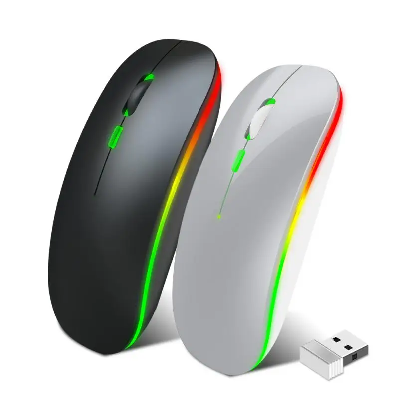 

Wireless Mouse M40 2.4G Colorful Luminous Rechargeable Mute Ultra-thin For PC Notebook Desktop Office Portable Optical Mice