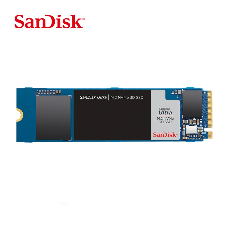 Жесткий диск SanDisk Ultra 3D SSD M.2 NVMe 250 ГБ 500 Гб ТБ 2 SDSSDH3N-250G-G25 2400 МБ-1950 МБ/с. Nv UP 2280 для