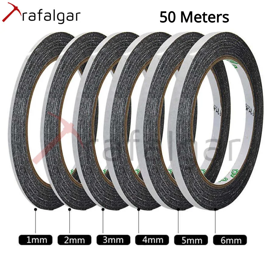 50 м мобильный телефон ремонт Двухсторонняя клейкая лента черный Стикеры