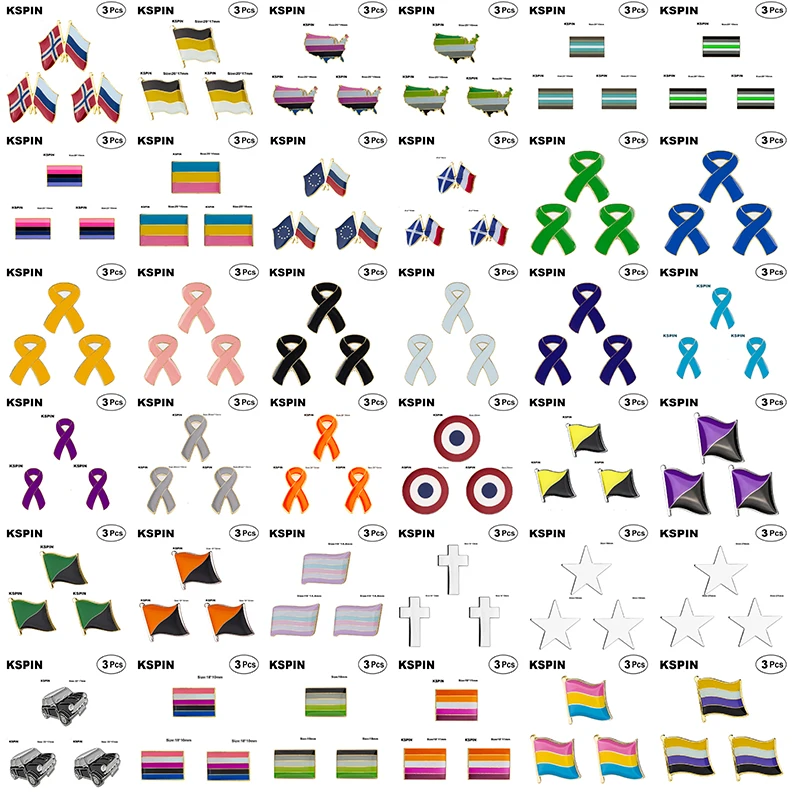 

Flag Lapel Pin Flag Badge Brooch Norway Russia Russian Empire"Gender Fluid Flag""Aromantic Pride Flag "Demiboy Agender Pansexua