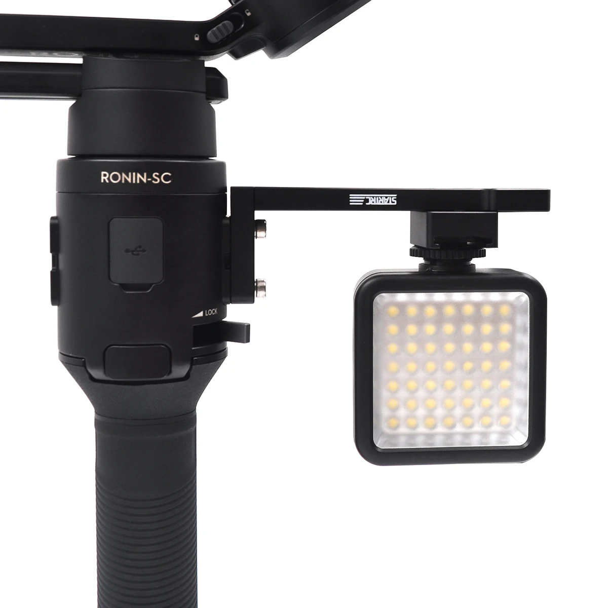 DJI Ronin SC Ronin-S Аксессуары Расширенный кронштейн монитора светодиодный видео свет монтажная пластина с холодным башмаком 3/8 1/4 дюйма адаптер