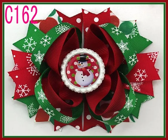 Бесплатная идентификация 300 шт. рождественские банты для волос конфеты бант