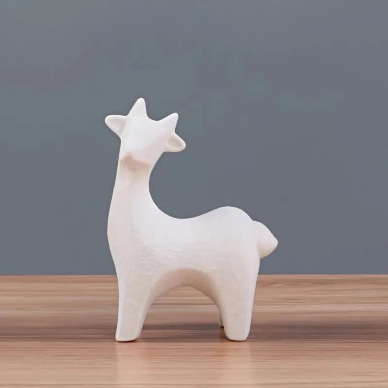 Керамический орнамент для пары оленей чайный домашний питомец нордический