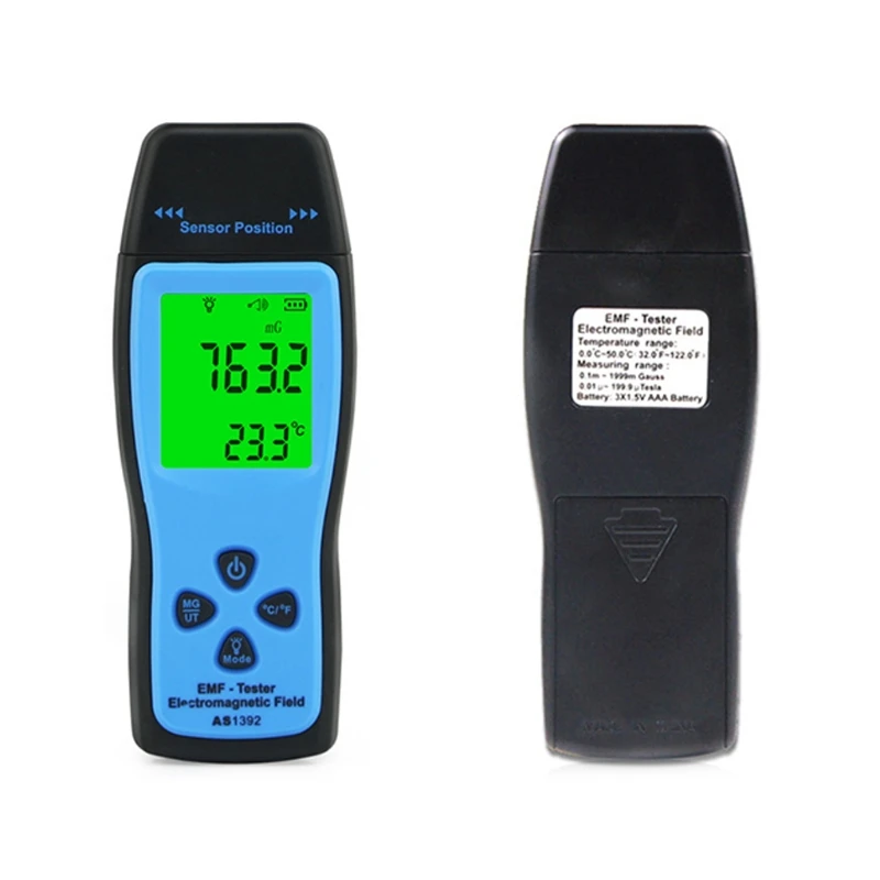 

AS1392 EMF Meter LCD Radiation Dosimeter Mini EMF Tester Electromagnetic Field 23GB