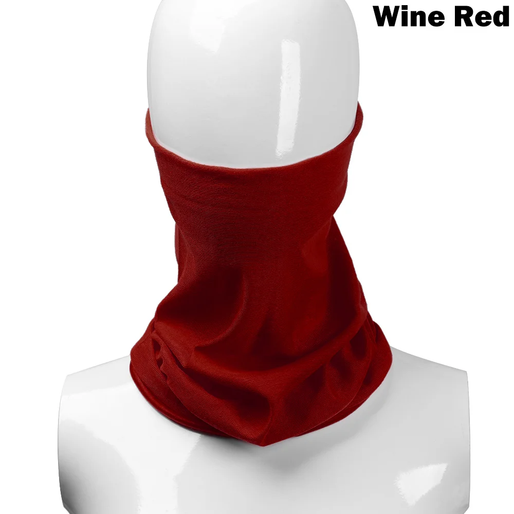 wine red 1 шт. мужские и женские модные термальные лыжные Снуд шарф шерстяная шапка, маска для лица шеи Теплый капюшон зимняя Лыжная одежда аксессуары - Цвет: wine red