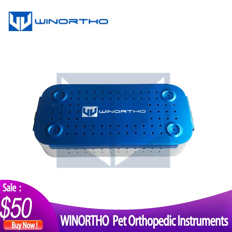 sterilization box case racks veterinary orthopedic instruments plate holding ao synthes small animal surgical kit