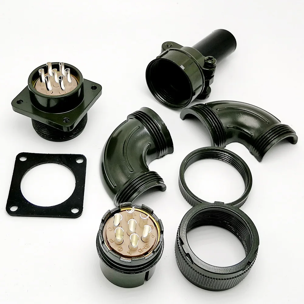 MS3102 3106A20-15S 7Pin Right Angle Aviation Plug Encoder Servo Motor connector | Connectors