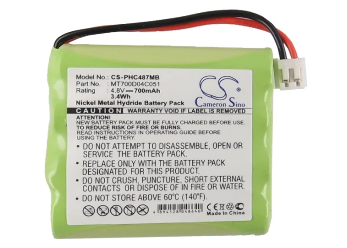 

Аккумулятор Cameron Sino 700 мАч для Philips SBC-EB4870 A1706, E2005, SBC-EB4880 A1706, Avent SDC361,MT700D04C051