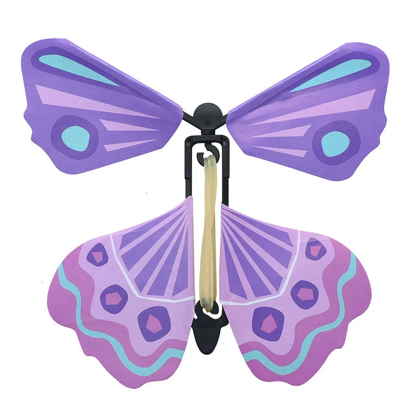 1pc Magical flying butterfly simulation children's creative toys puzzle fun whole decompression magic props trick creative gift