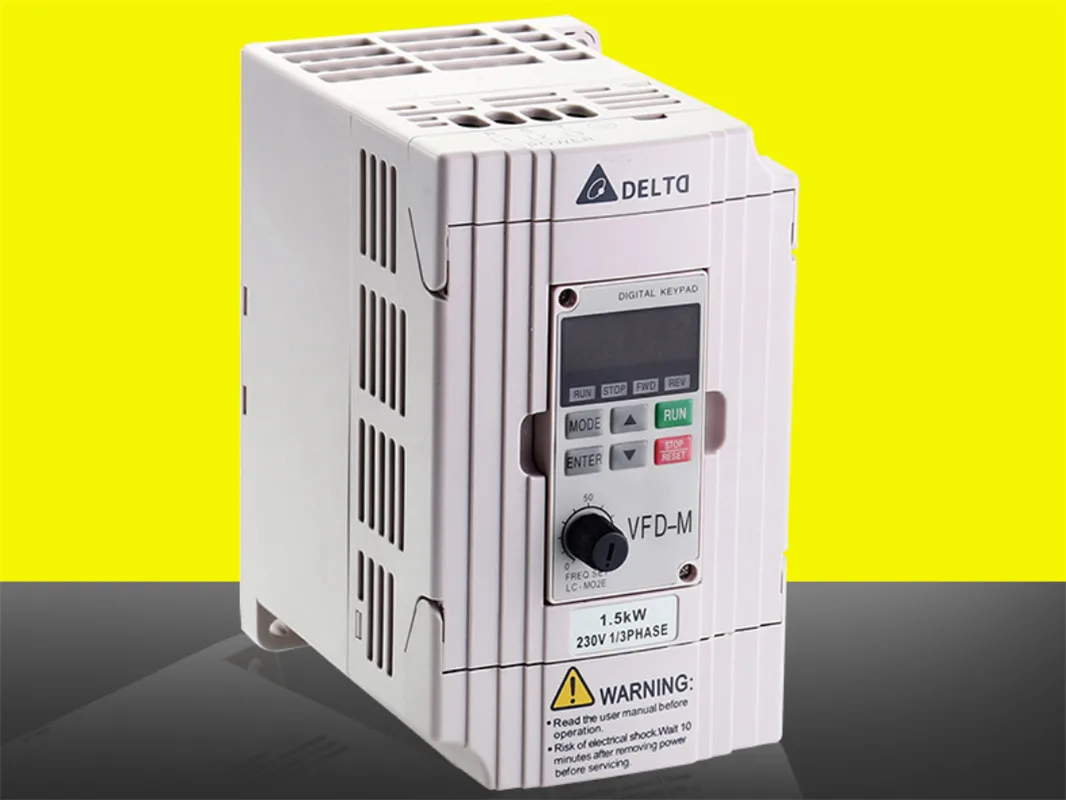 

Новый инвертор Delta VFD015M21A, 0,4 кВт/0,75 кВт/1,5 кВт, выходная частота 0,1-400 Гц, носитель частоты до 15 кГц