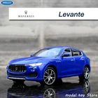 Модель автомобиля WELLY 1:24 Maserati Levante, из сплава, декоративная коллекция, игрушечные инструменты, подарок