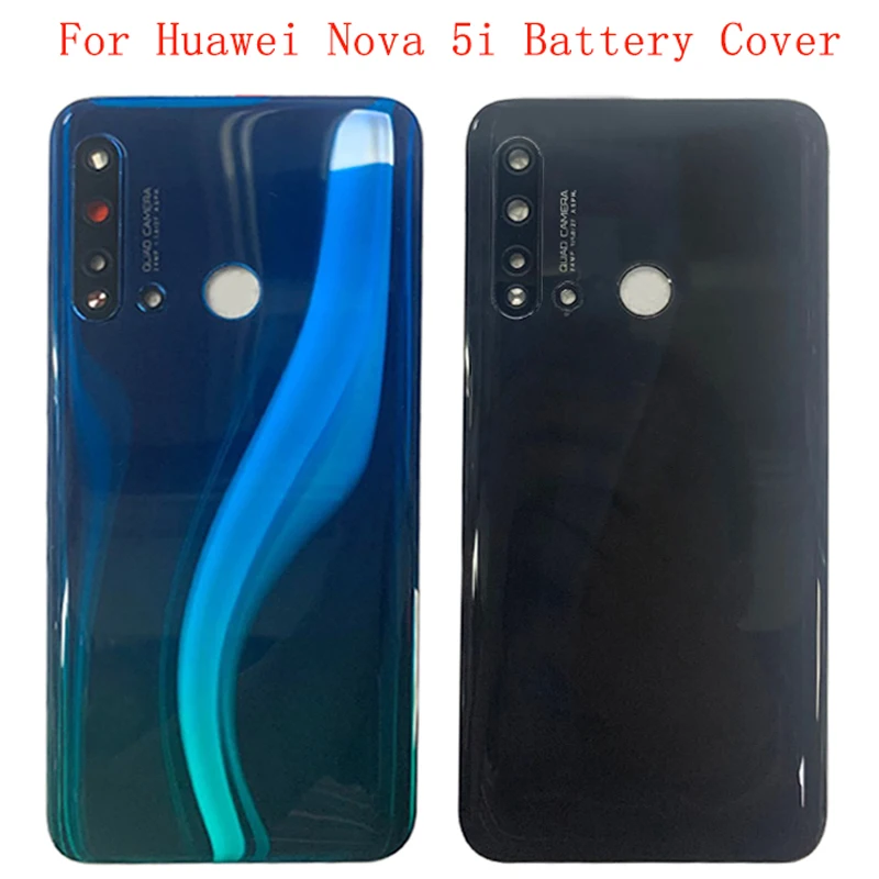 

Battery Case Cover Rear Door Housing Back Case For Huawei Nova 5i Battery Cover with Rear Lens Frame Replacement Parts