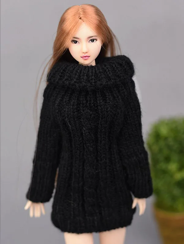 

Multicolor Handmade Knitted Woven Sweater For Barbie Doll Clothes Tops Coat Dress Doll Clothes Gift For 1/6 BJD Doll Accessories
