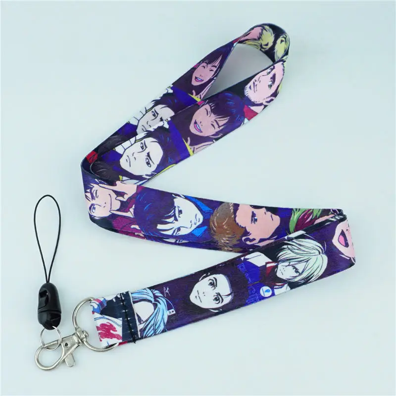 Yuri on Ice B Мультяшный аниме ремешок на шею, токский Гуль, Yuri on Ice Kingdom Hearts, Inuyasha ID, держатель для ключей, ремешки 14 - Цвет: Yuri on Ice B