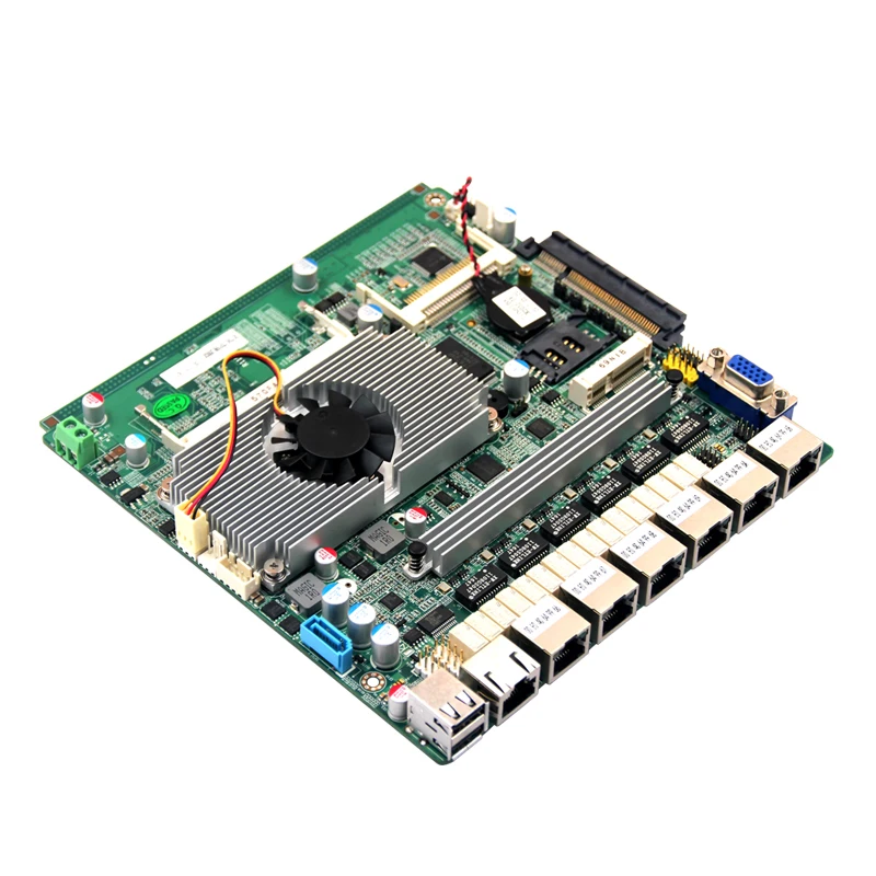 Материнская плата Baytrail J1900 CPU 6 портов thernet байпас 4 Гб DDR3 pfsense брандмауэр |