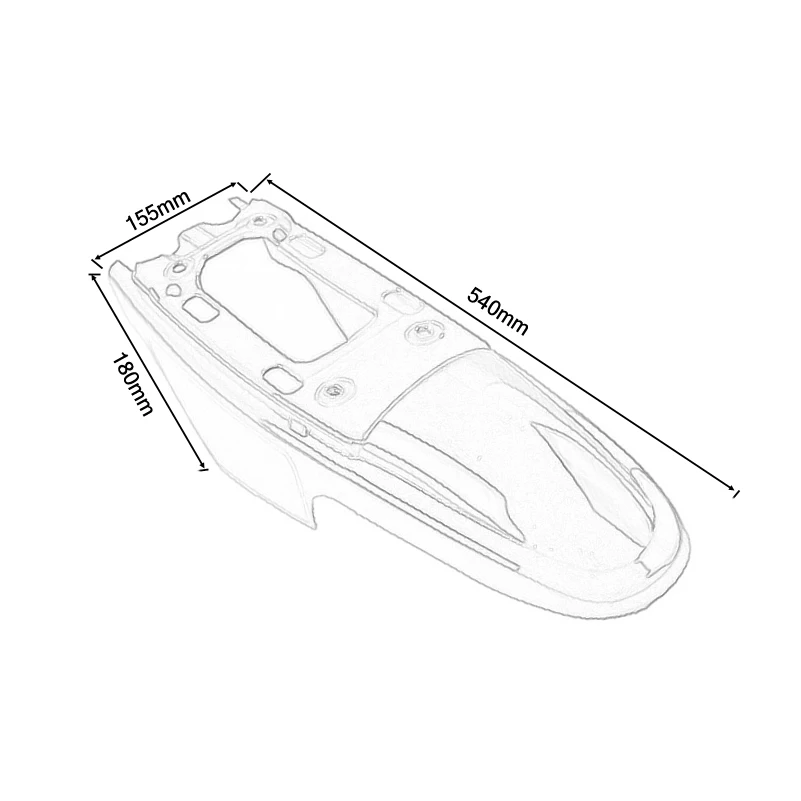 Крыло мотоцикла заднее крыло брызговик колеса для Yamaha PW50|Руль велосипеда| |