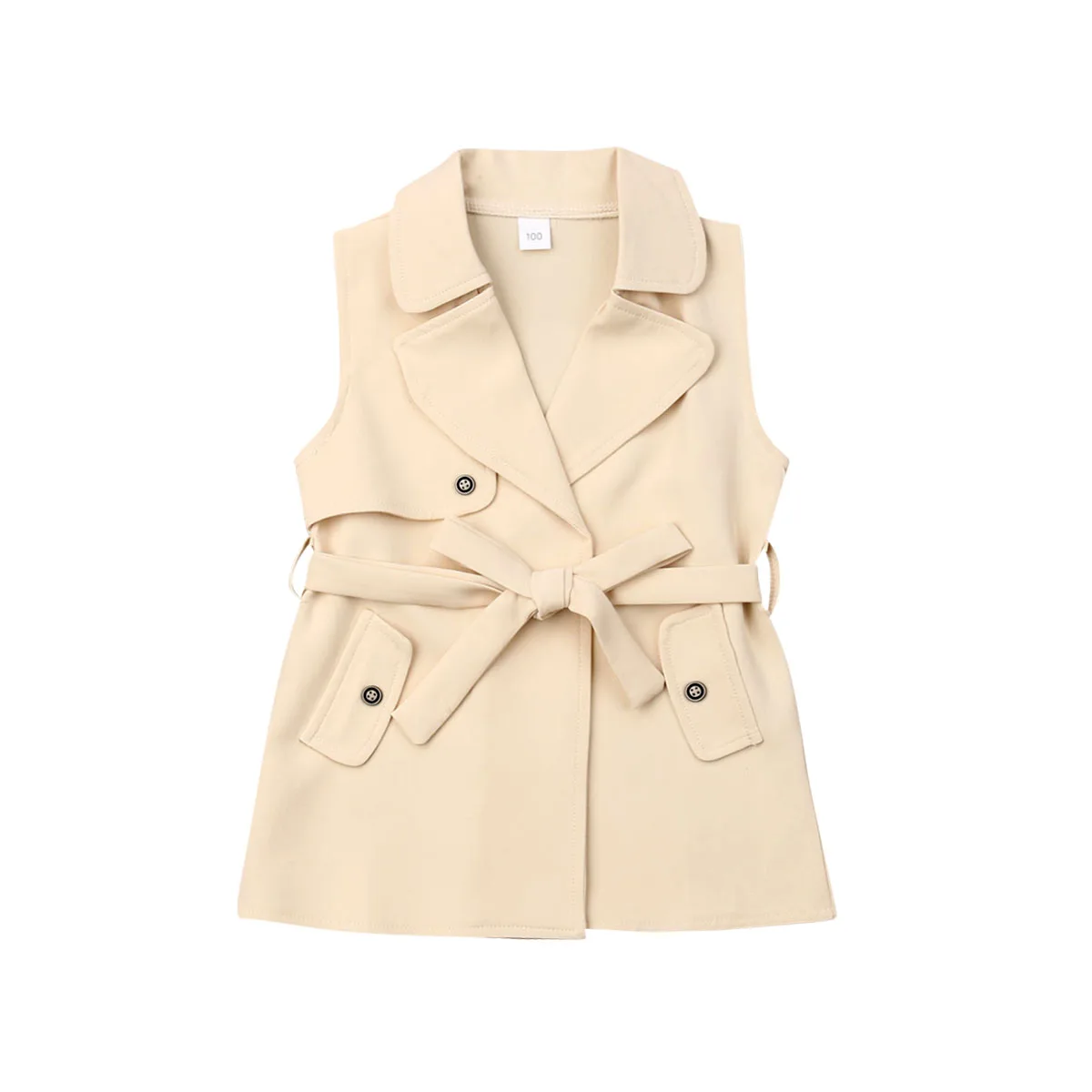 Летняя одежда для малышей Детская девочек Футболка с галстуком бабочкой на талии