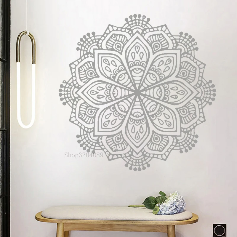 Креативный Дизайн Наклейка на стену Мандала винил Религия дурмана домашний