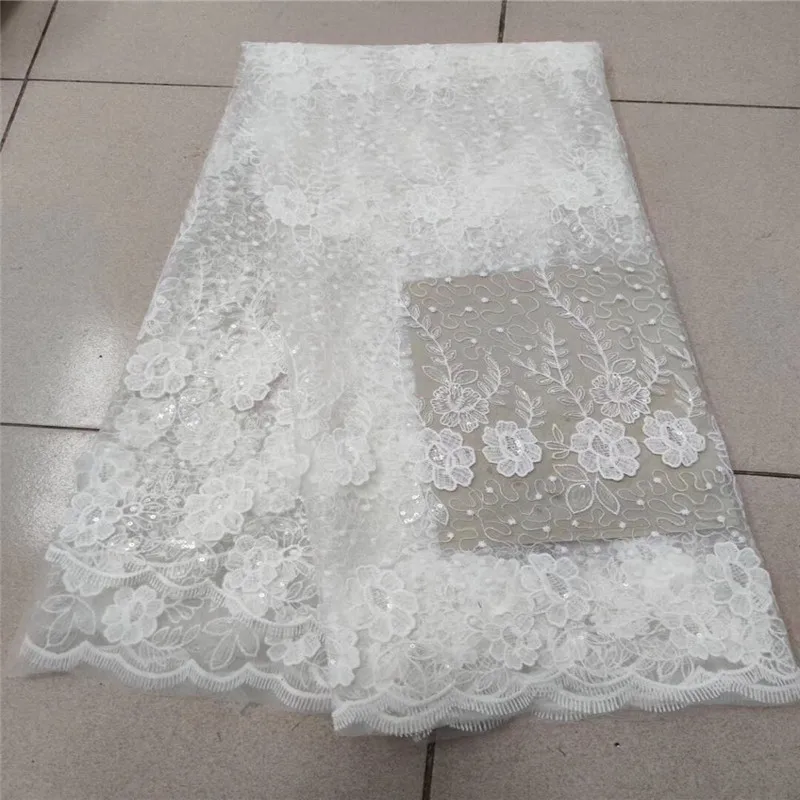 2020 африканская сетчатая кружевная ткань высокое качество элегантные белые