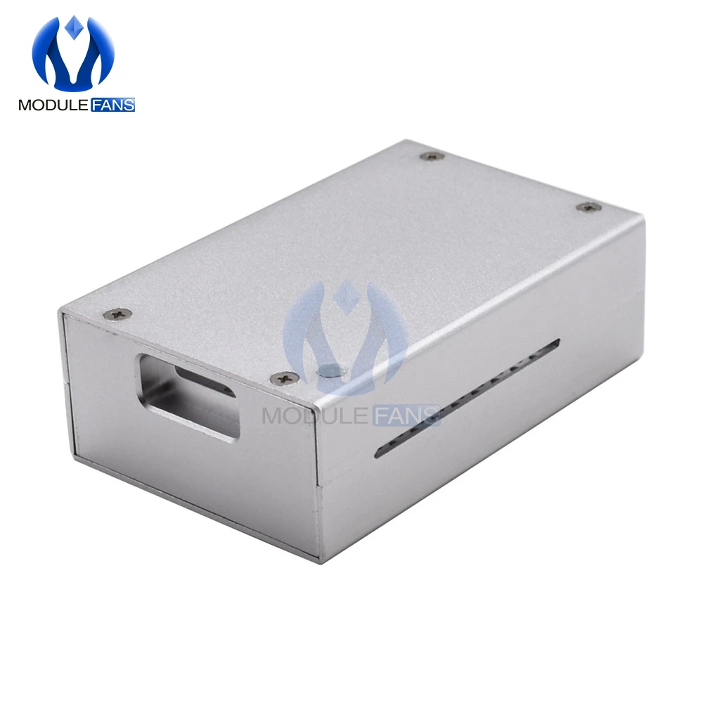 Черный серебристый чехол из алюминиевого сплава для Raspberry Pi 4 Модель B защитный