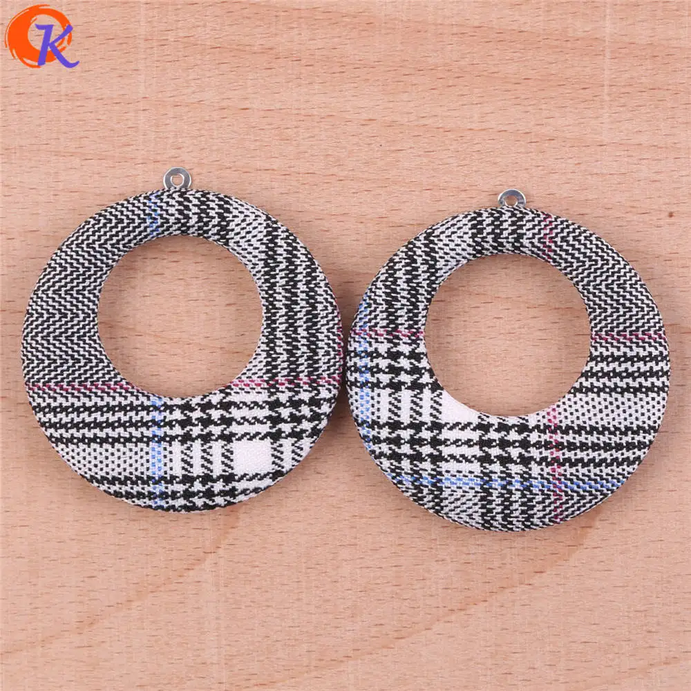 

Cordial Design 40MM 50Pcs Jewelry Accessories/Earring Making/Grid Fabric Effect/Hand Made/Jewelry Decoration/Earring Findings