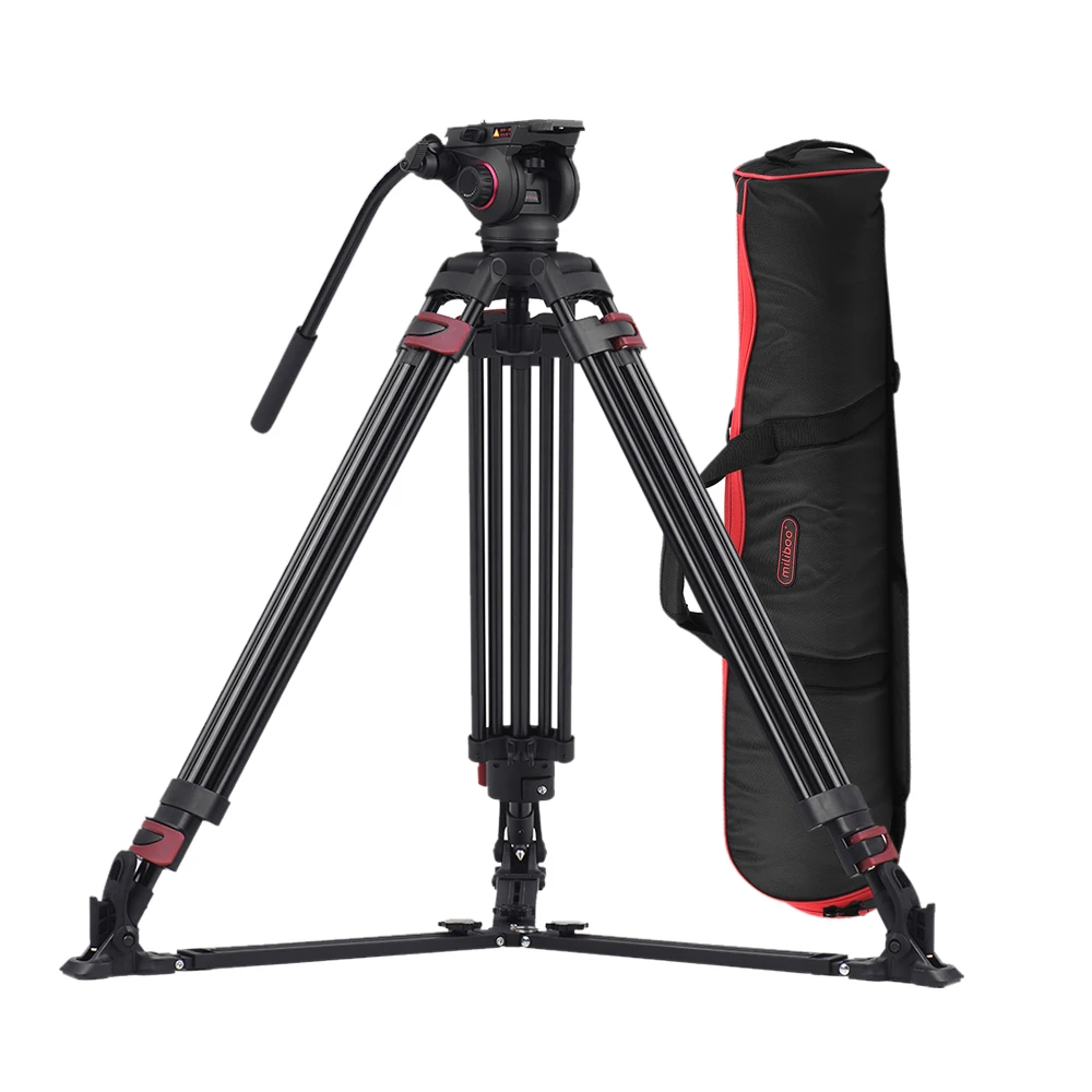 Miliboo MTT609A Профессиональный штатив для Canon Nikon sony DSLR камера Видеокамера фотография камера штатив w/Гидравлическая шаровая Головка
