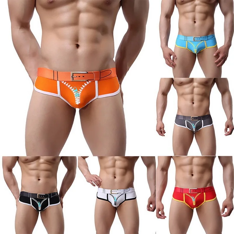 

Oeak New Men Underwear Brief Cotton Briefs Mens Shorts Print Cuecas Masculina Man Boxershorts Hombre Size S-XL