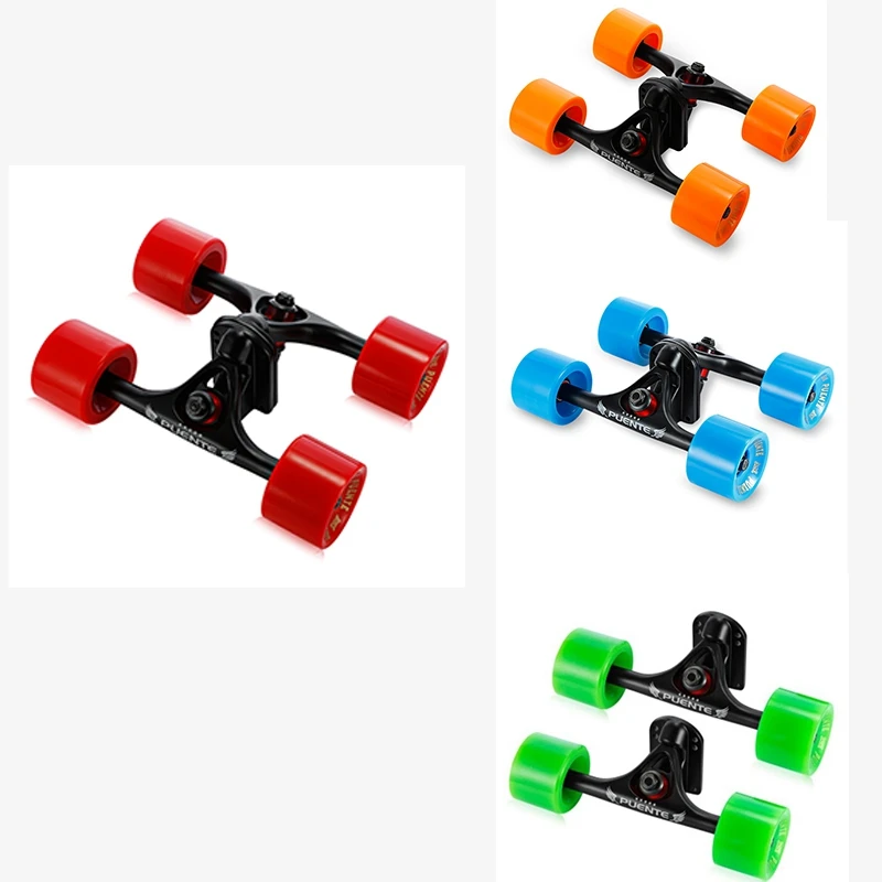 

Кронштейн для Лонгборда PUENTE из алюминиевого сплава, 2 шт., запчасти для скейтборда, грузовика с большими колесами 70 мм