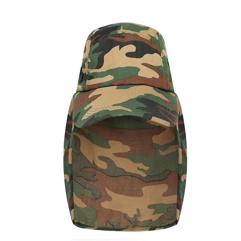 Sun Hat Bucket Summer Men Women Fishing Boonie UV Protection Long Large Wide Brim Bob Hiking Outdoor Baseball Cap | Спорт и