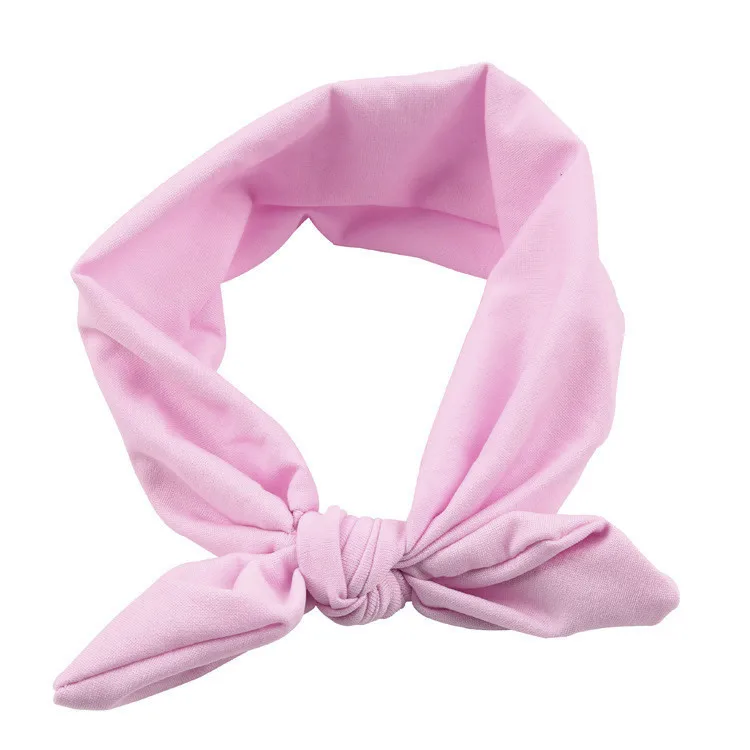 

Newborn Headband olid Bow For Girl Rabbit Ear Hairbands Turban Knot Headband Kids Hair Accessoire Baby Girls Headbands#FS