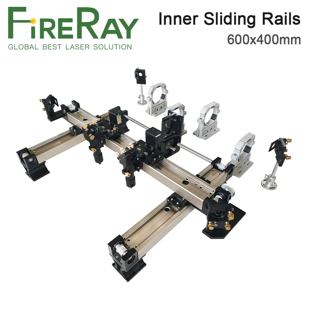 

FireRay 6040 Mechanical Parts Set 600*400mm Inner Sliding Rails Spare Parts for DIY 4060 Co2 Laser Engraving Cutting Machine