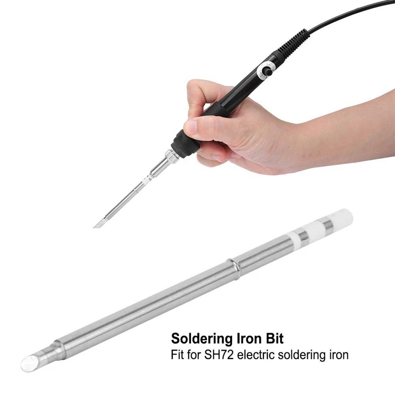 

SH-C4 Solder Tips for SH72 Soldering Iron Tip Replacement Heater Solder Bit Chisel Head