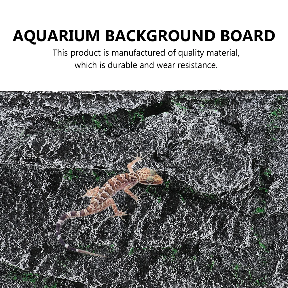 

1 Pc Unique Fish Tank Landscape Board Beautiful 3D Plate Aquarium Decoration