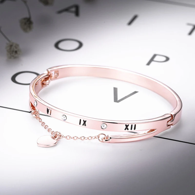 

ATTRACTTO Gold Crystal Tassel Bracelets&Bangles For Women Charm Bracelets Jewelry Handmade Stainless Steel Bracelet SBR190535