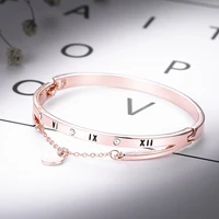 attractto gold crystal tassel braceletsbangles for women charm bracelets jewelry handmade stainless steel bracelet sbr190535