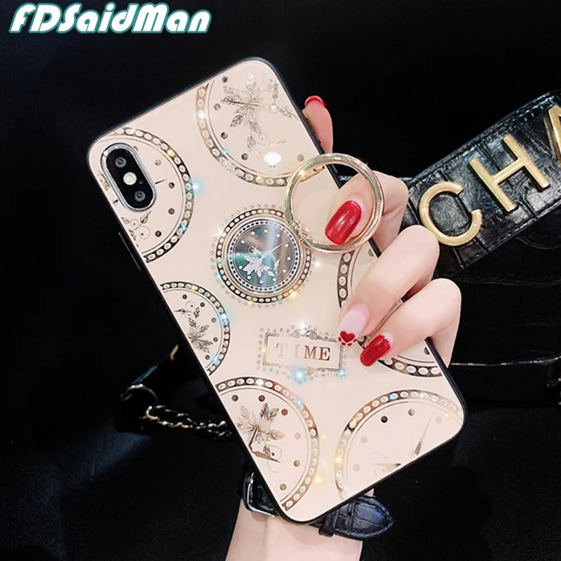 Роскошный чехол для телефона с кольцом Samsung Galaxy A10 A20 A30 A50 A50S A30S A70 j5 j7 pro j4 j6 A7 A6 Plus