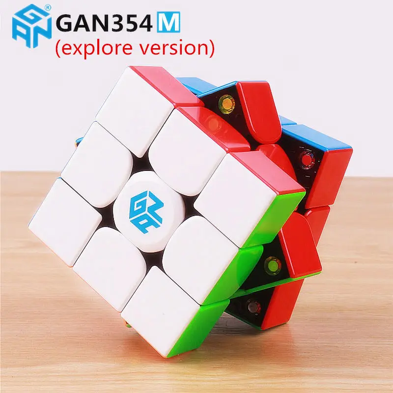 New GAN 354 M Explore Version Magnetic Magic Cubes Stickerless GAN354M Discover Magnets Puzzle Speed With GES GAN354 | Спорт и