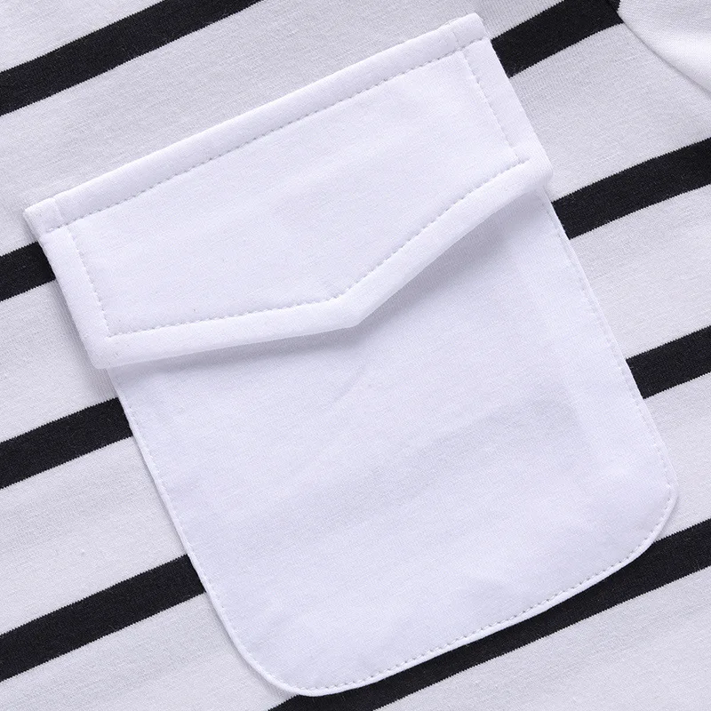 

Summer Stripe T Shirt Women Top 2021 Fashion Woman Cotton Pockets V Neck Tee Shirt Plus Size T-shirt Clothing Tops 6940