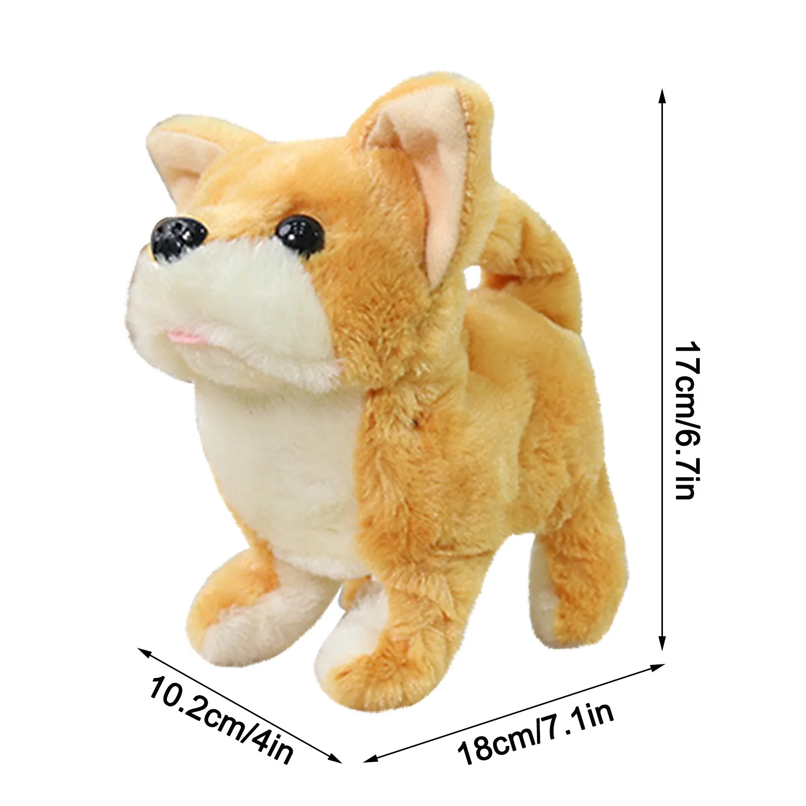 

Cute Animal Plush Toys Smart Can Be Called Walking Electric Plush Toy Teddy Robot Dog Children's Toy Soft Simulation Toy