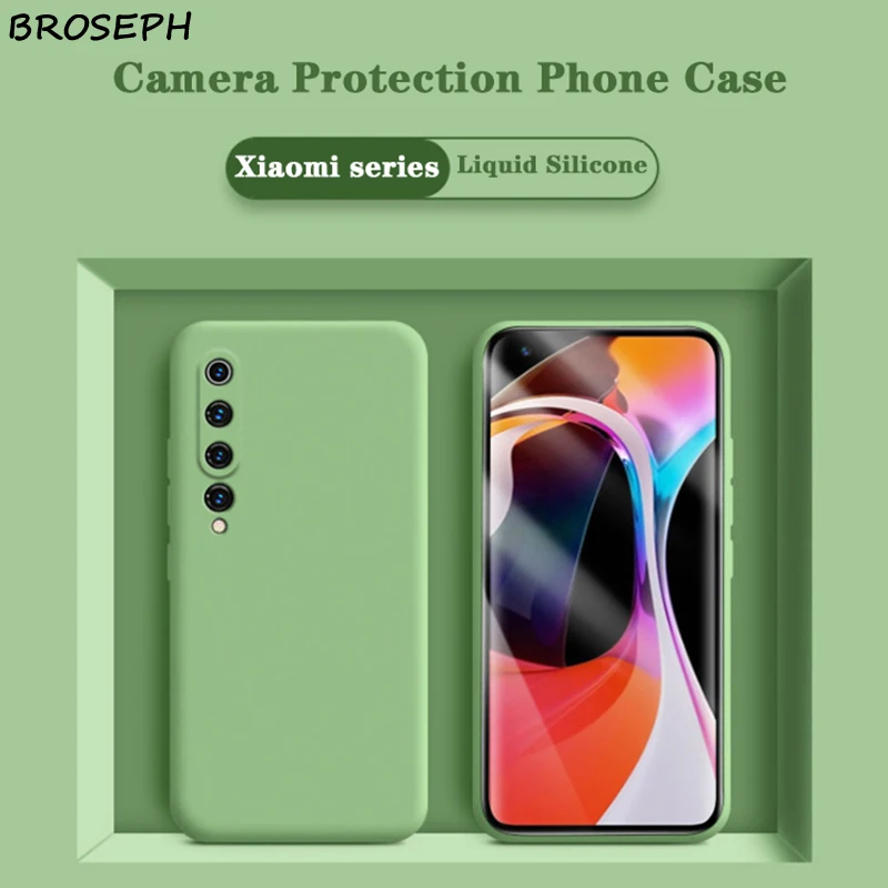 Жидкий силиконовый чехол для телефона Xiaomi MI 8 9 10 6 6X MIX 2 2s 3 Redmi K20 K30 PRO 6A 7 7A Note Pro