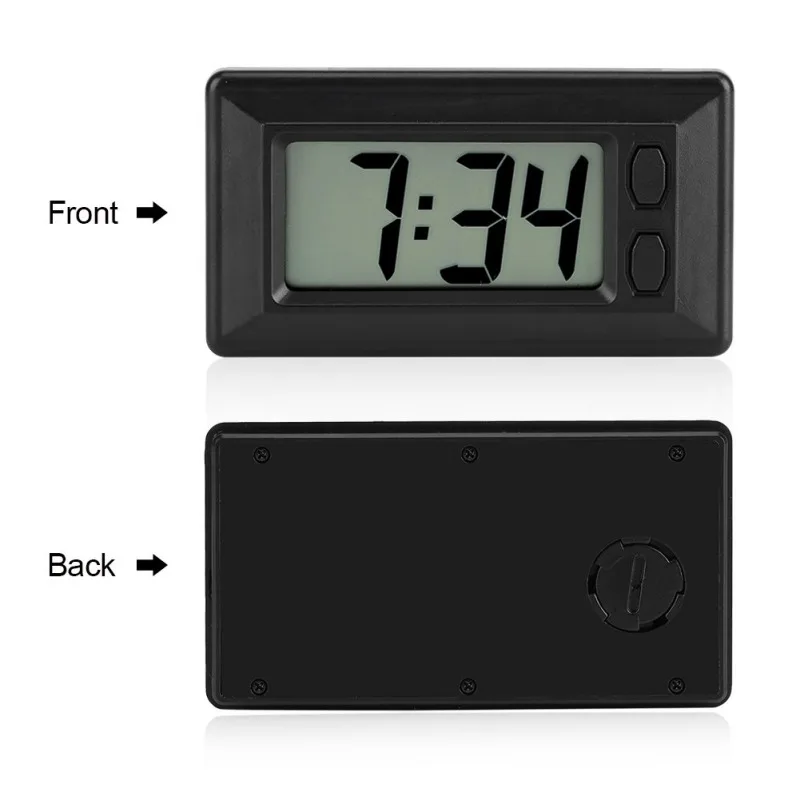 Car Clock LCD Screen Electronic Watch Dashboard Large Digital Time Self-Adhesive Bracket Accessories | Автомобили и мотоциклы