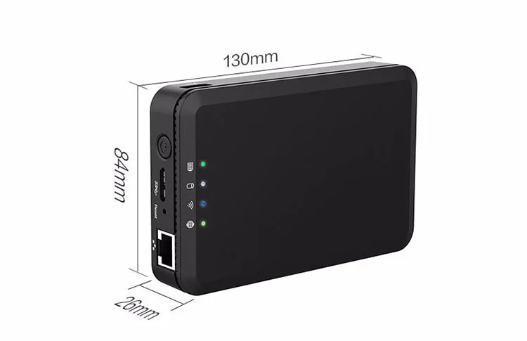 Портативный беспроводной внешний жесткий диск 1T/2T умный ТБ/2 ТБ Wi-Fi удаленное