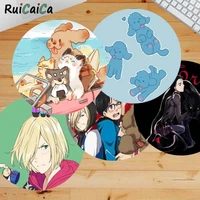 ruicaica non slip pc yuri on ice silicone round mouse pad to mouse game gaming mousepad rug for pc laptop notebook