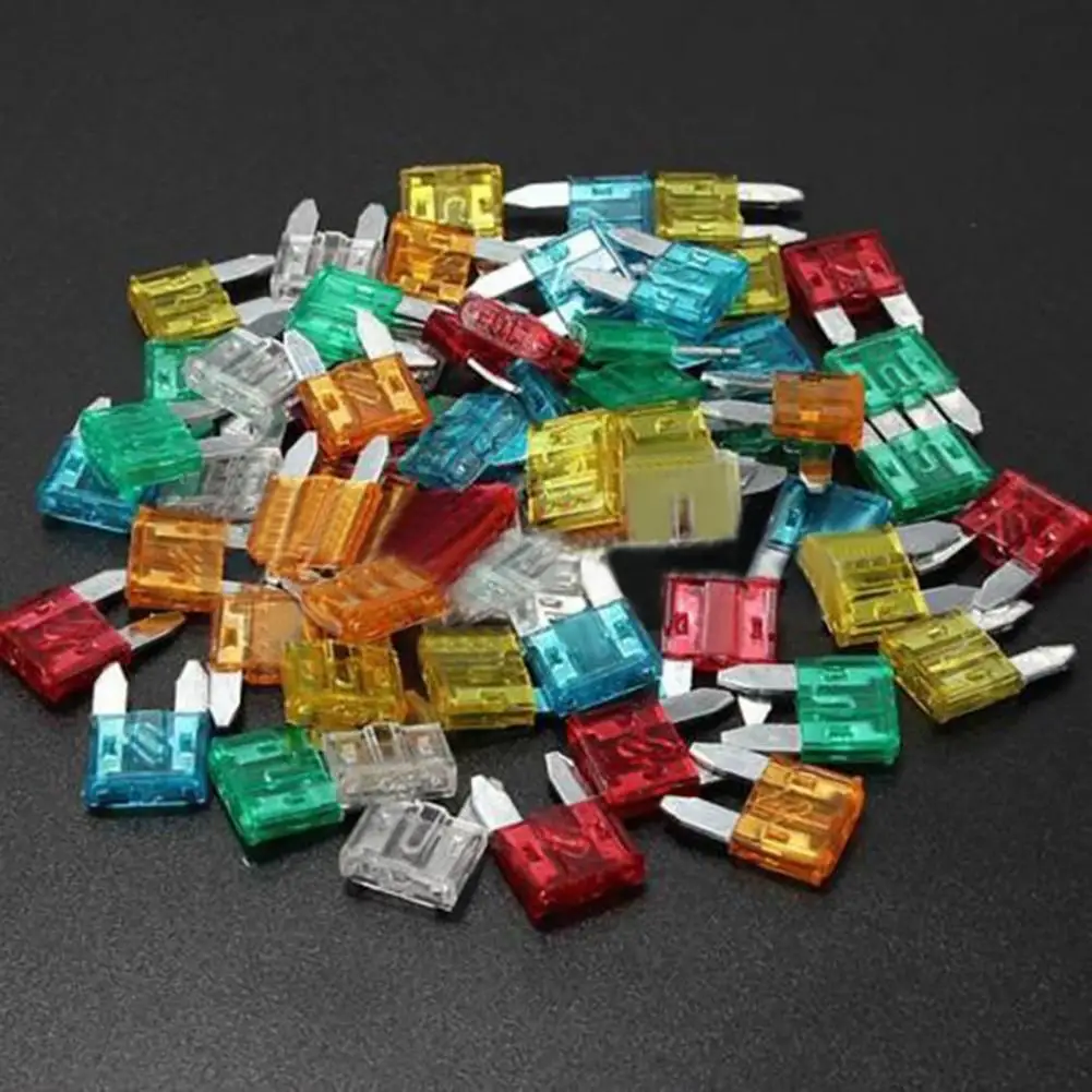 

60Pcs 5/10/15/20/25/30A Assorted Auto Car Truck Standard Mini Blade Fuses Kit Suitable for Car Motorcycles Truck