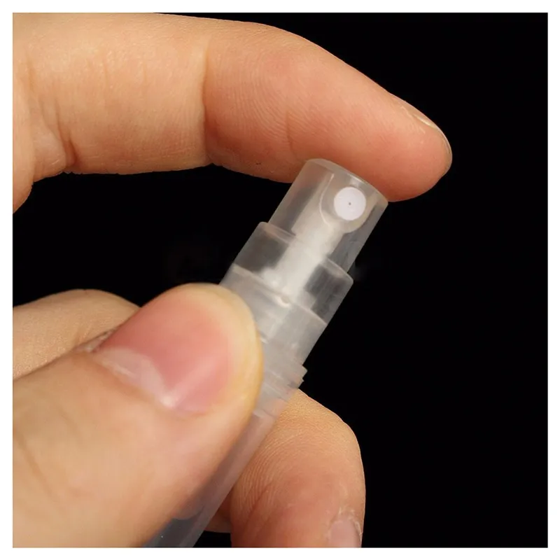

50 x 2ml Plastic Travel Spray Bottle Empty Transparent Perfume Atomizer New