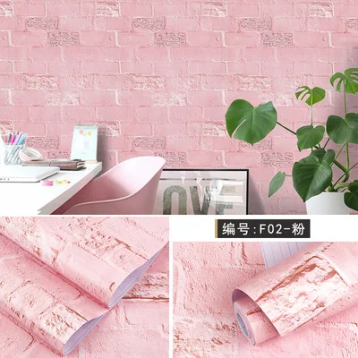 33 DIY ПВХ мультфильм самоклеющиеся обои гостиная спальня ТВ Задняя Детская комната мальчик девочка водонепроницаемые настенные стикеры на обои - Цвет: 33