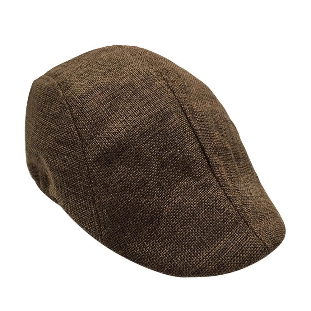 

Solid Color Men Berets Summer Visor Running Sport Casual Male Cap Breathable Beret Flat Simple Korean Style Mankind Fashion Cap