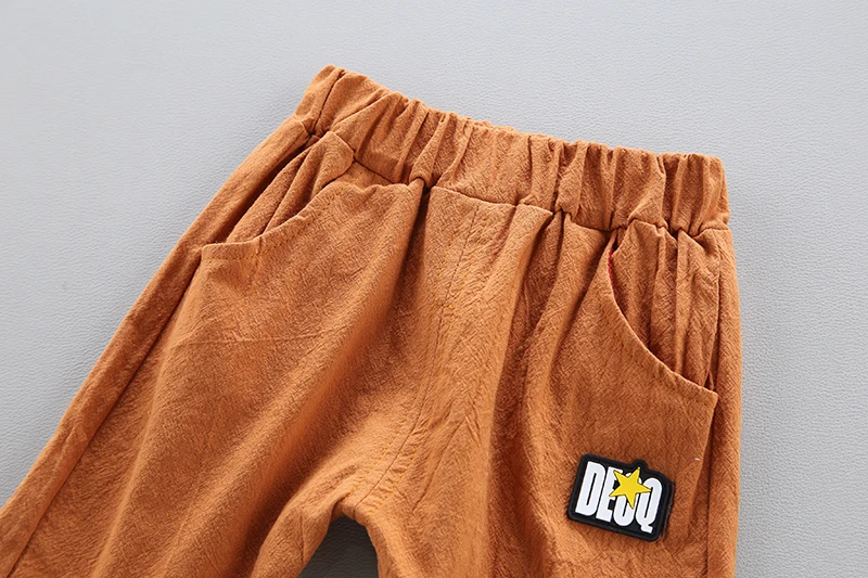 Стильный детский летний костюм из Вьетнама рубашка с короткими рукавами и